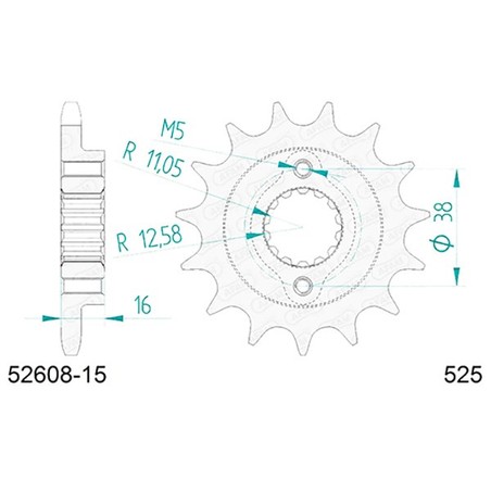 52608-15 Ducati Monster S4R 2003+ AFAM