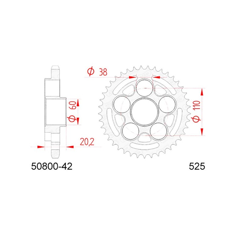 50800:42 Ducati Monster S4R 2003+ AFAM