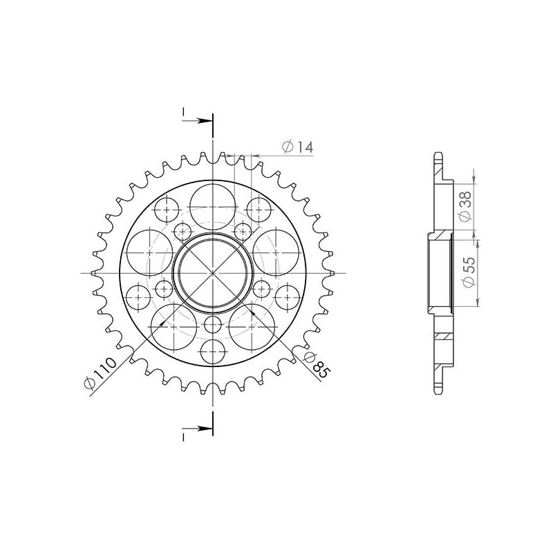 545160638 Ducati 996 R Racing 1999+ SGR - SPROCKETS