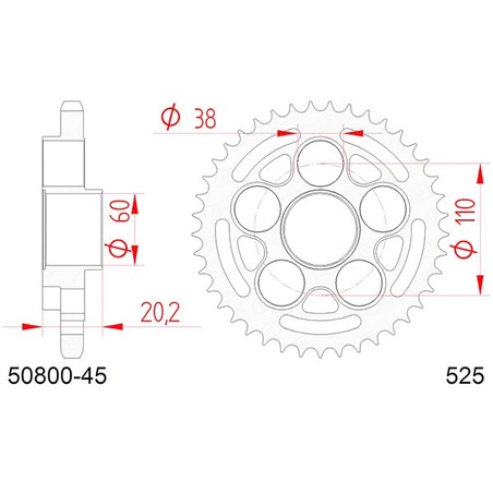 50800:45 Ducati Monster S4RS 2006+ AFAM