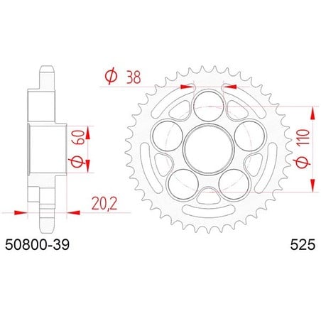 50800:39 Ducati Monster S ABS 2010+ AFAM