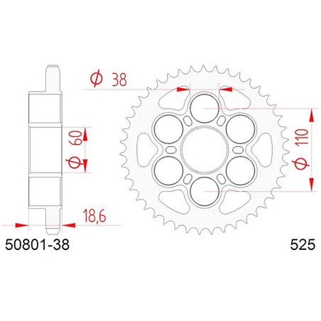 50801:38 Ducati 1198 2009+ AFAM