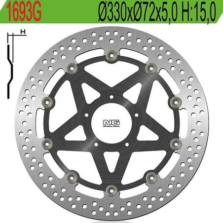 1693G FRONT BRAKE DISC DX-SX Ducati Panigale 2011+ NG