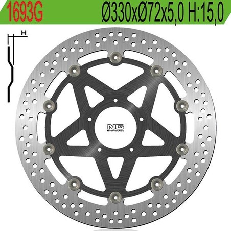 1693G DISQUE DE FREIN AVANT DX-SX Ducati Panigale S 2011+ NG
