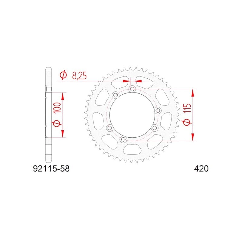 92115:58 CORONA AFAM S AC P420-D58 Fantic Motor Caballero Regolarit 2005+ AFAM