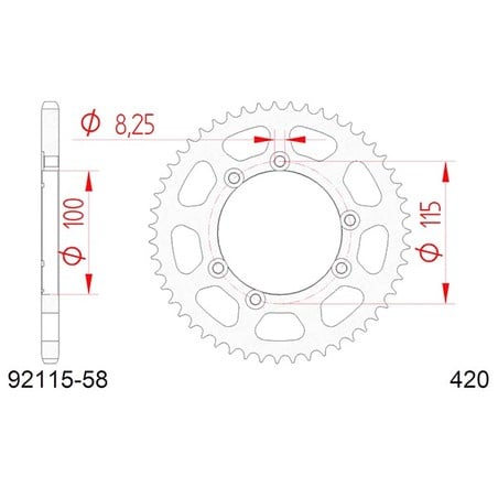 92115:58 Fantic Motor TX MR Caballero Motard Competizione 2T 2011+ AFAM
