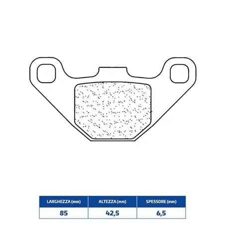 3022SC PLAQUETTE DE FREIN ARRIERE 3022SC Fantic Motor TZ Caballero Air 4T 2008+ CL BRAKES