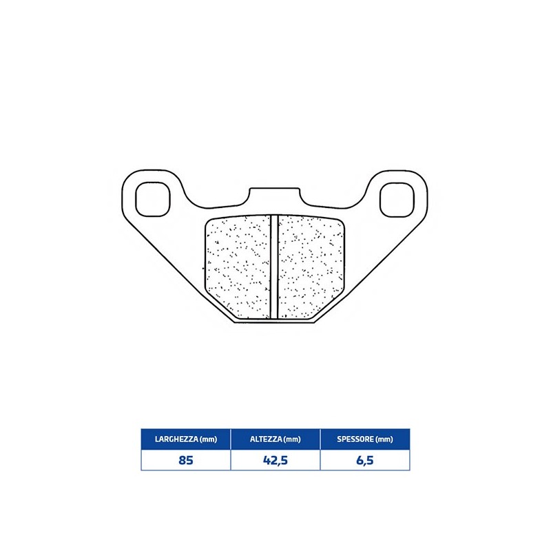 2469MX10 PASTILLA DE FRENO TRASERO 2469MX10 Fantic Motor TZ Caballero Motard Air 4T 2010+ CL BRAKES
