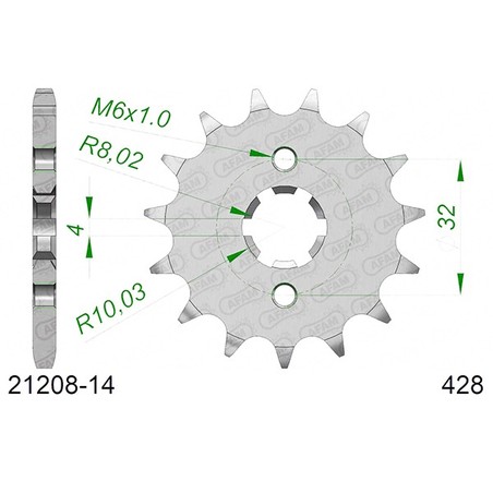 21208:14 Fantic Motor Caballero Regolarit Comp 4T 2013+ AFAM
