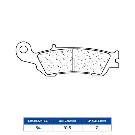1183MX10 PLAQUETTE DE FREIN AVANT 1183MX10 Fantic Motor XEF Racing Enduro 4T 2021+ CL BRAKES