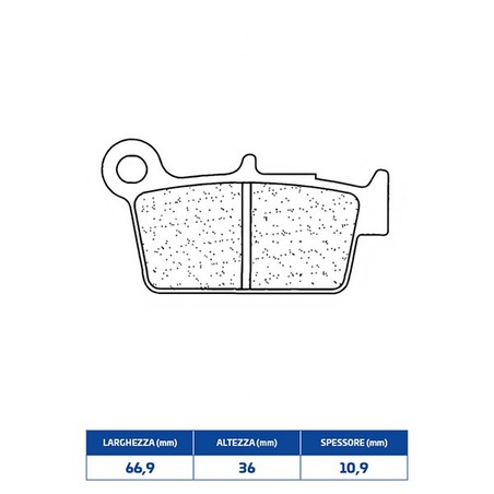 1103RX3 PASTILLA DE FRENO TRASERO 1103RX3 Fantic Motor XX Cross 2T 2021+ CL BRAKES