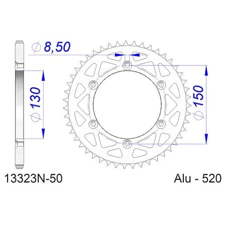 13323N:50 Fantic Motor XX Cross 2T 2021+ AFAM