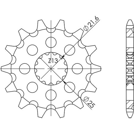 542750013 Fantic Motor XXF Cross 4T 2021+ SGR - SPROCKETS