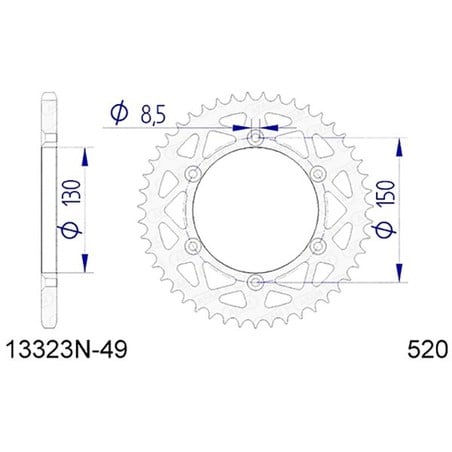 13323N:49 Fantic Motor XXF Cross 4T 2021+ AFAM