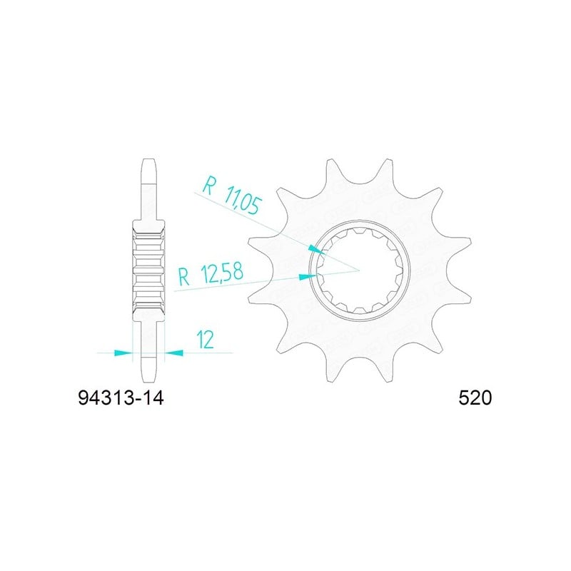 94313:14 Fantic Motor Caballero FT Flat Track ABS 2021+ AFAM