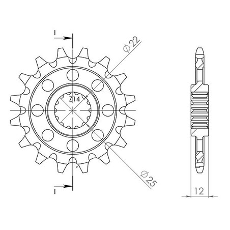 549431313 Fantic Motor Caballero SC Scrambler ABS 2019+ SGR - SPROCKETS