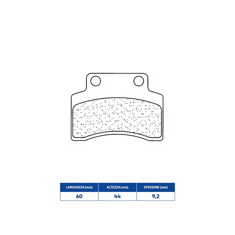 3047SC PASTIGLIA FRENO ANT. 3047SC Garelli TM 50 QTA GSP LC 2T E2 2009+ CL BRAKES