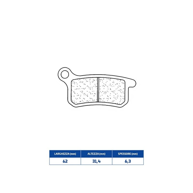 1078X59 REAR BRAKE PAD 1078X59 Gas Gas MC 2021+ CL BRAKES