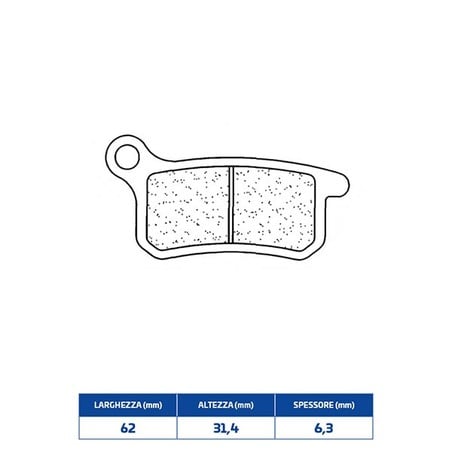 1078X59 REAR BRAKE PAD 1078X59 Gas Gas MC 2021+ CL BRAKES