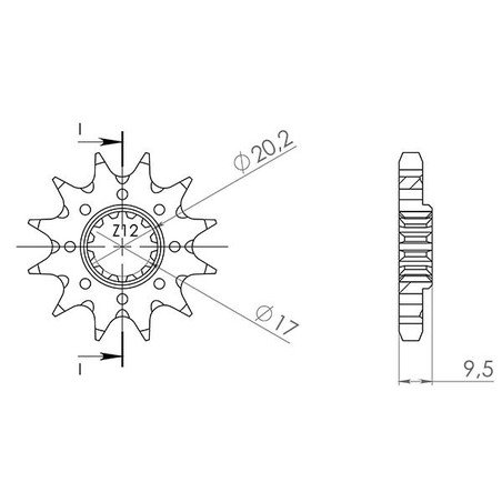 540051513 Gas Gas MC 2022+ SGR - SPROCKETS