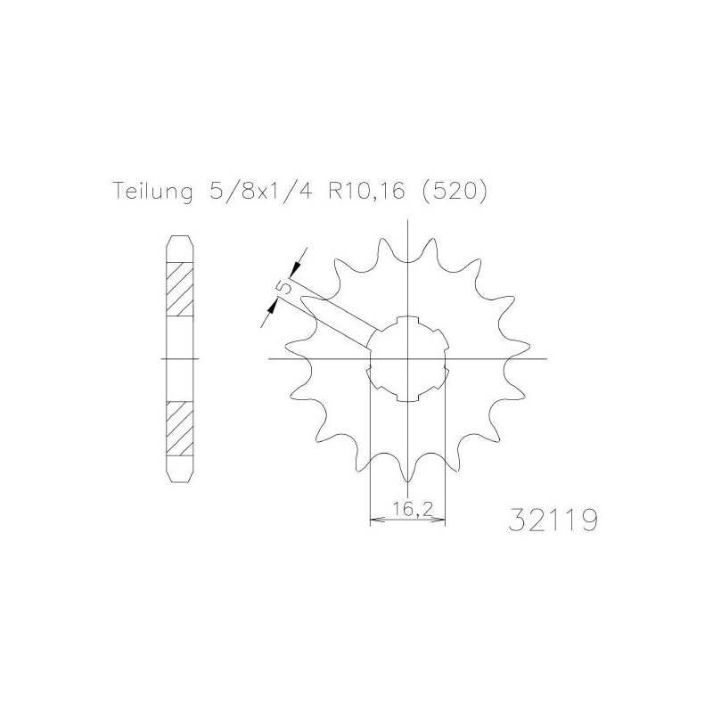 549430511 Gas Gas Contact TXT 1997+ SGR - SPROCKETS
