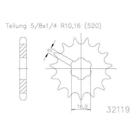 549430511 PIGNONE S AC P520-D11 Gas Gas Contact TXT 1997+ SGR - SPROCKETS