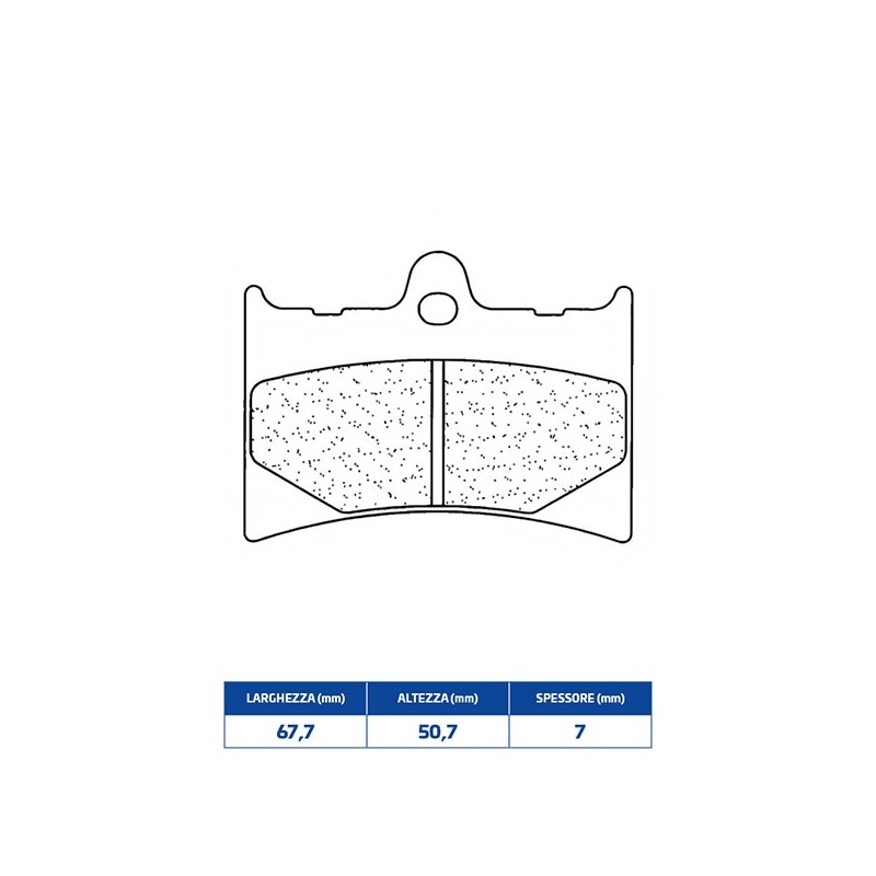 2398C60 VORDERER BREMSBELAG 2398C60 Gilera Crono 1991+ CL BRAKES
