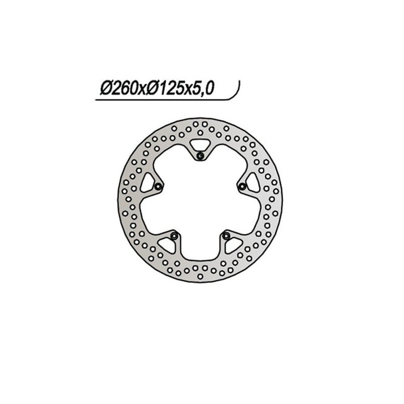 1001 FRONT BRAKE DISC DX-SX Gilera Nexus 2003+ NG