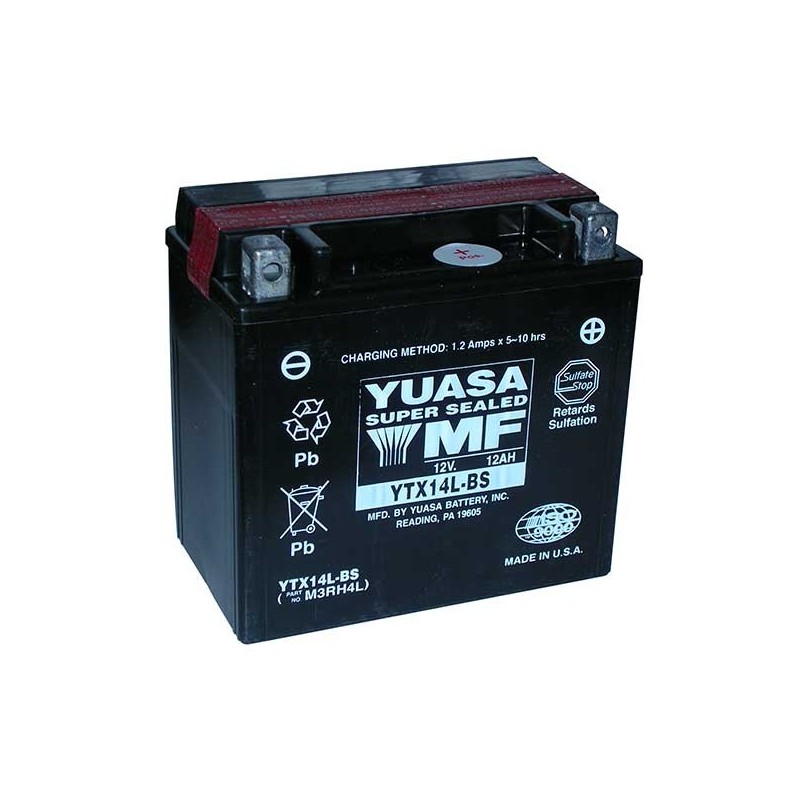 YTX14L-BS TAMBOURS Harley Davidson XLN Iron 2014+ YUASA
