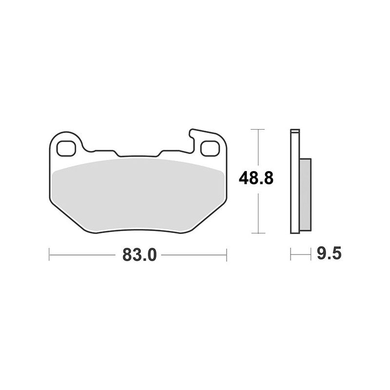 993H.LS REAR BRAKE PAD 993H.LS Harley Davidson RH S SPORTSTER 2021+ SBS
