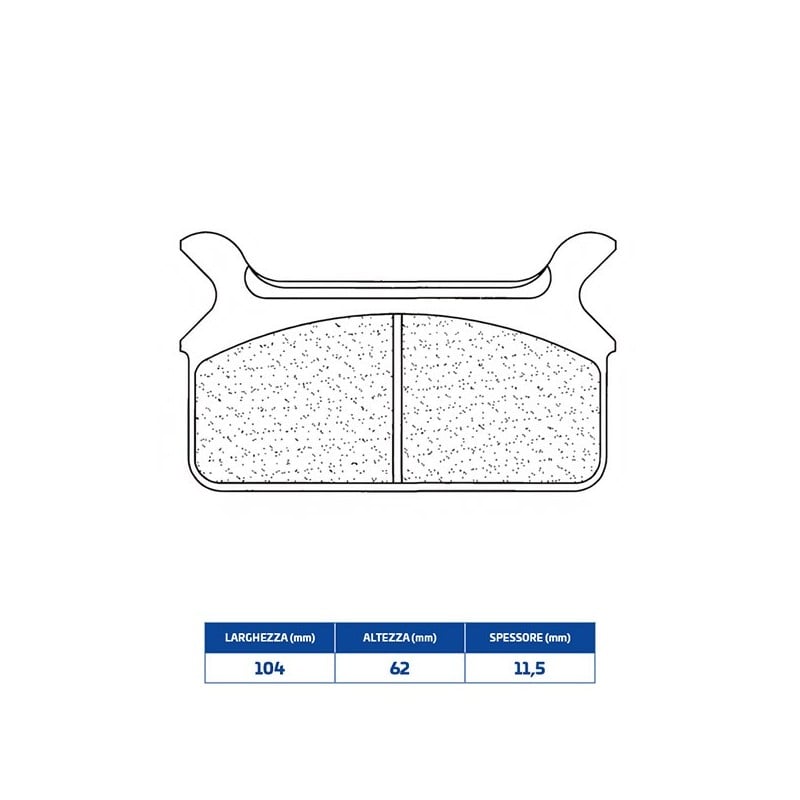 2342RX3 REAR BRAKE PAD 2342RX3 Harley Davidson FLST Heritage Softail 1988+ CL BRAKES