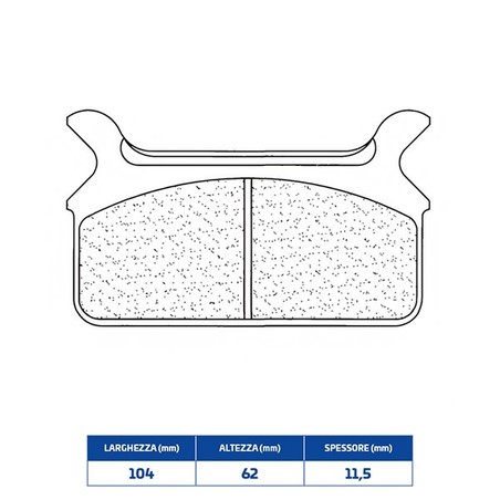 2342RX3 PLAQUETTE DE FREIN ARRIERE 2342RX3 Harley Davidson FLT 1986+ CL BRAKES