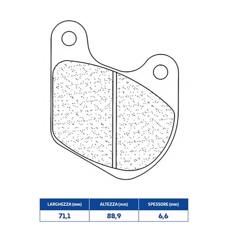 2718A3+ PLAQUETTE DE FREIN AVANT DX-SX 2718A3+ Harley Davidson FLT 80 1980+ CL BRAKES