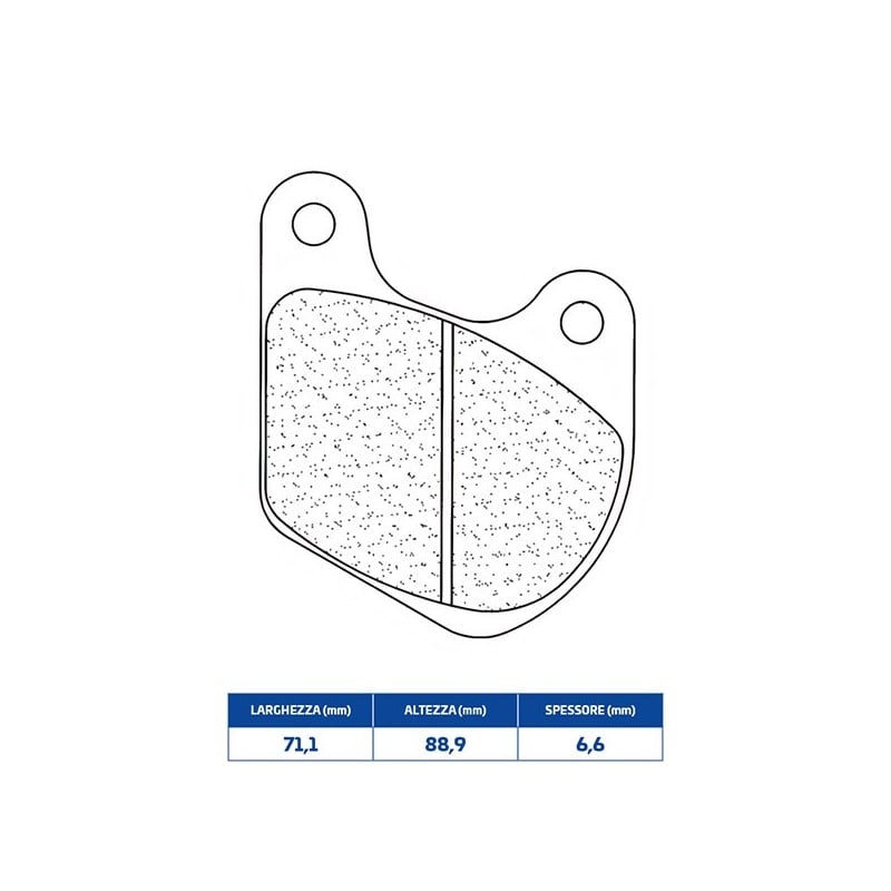 2718A3+ PLAQUETTE DE FREIN AVANT DX-SX 2718A3+ Harley Davidson FLT Classic 1982+ CL BRAKES