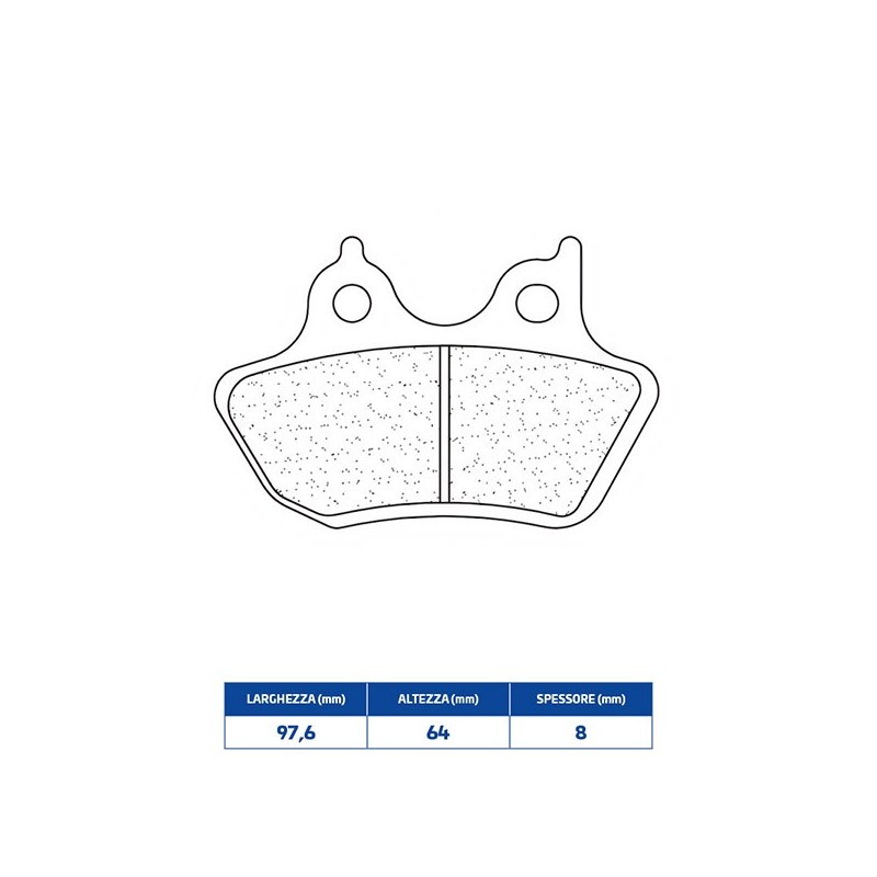 1211RX3 PLAQUETTE DE FREIN ARRIERE 1211RX3 Harley Davidson I 2005+ CL BRAKES