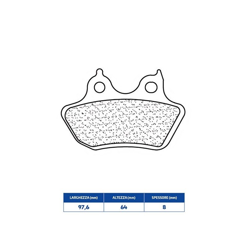 1237RX3 HINTERER BREMSBELAG 1237RX3 Harley Davidson I 2005+ CL BRAKES