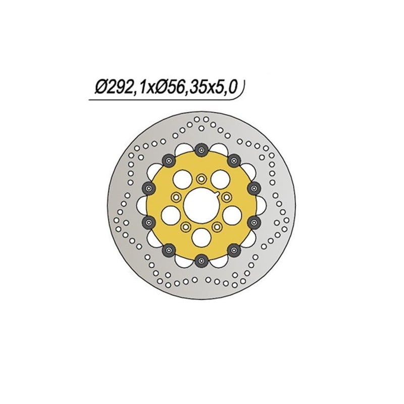 679 FRONT BRAKE DISC DX-SX Harley Davidson FXSTSI Springer Softail F I 2001+ NG