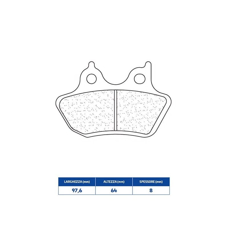 1211RX3 PLAQUETTE DE FREIN ARRIERE 1211RX3 Harley Davidson FLHTC Electra Glide CLASSIC 2007+ CL BRAK