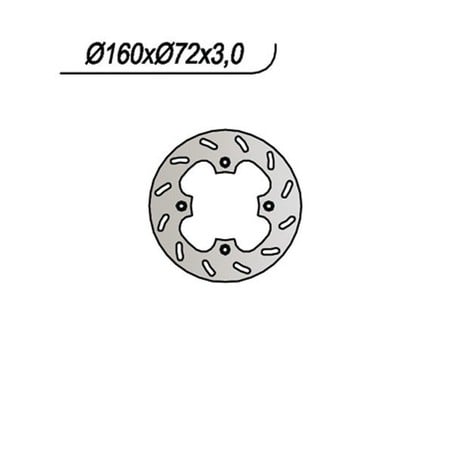 466 HINTERE BREMSSCHEIBE Hm Vent CRX Senior Racing 2001+ NG