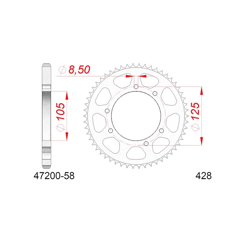 47200:58 Hm Vent CRM F X Derapage Competition 4T 2010+ AFAM
