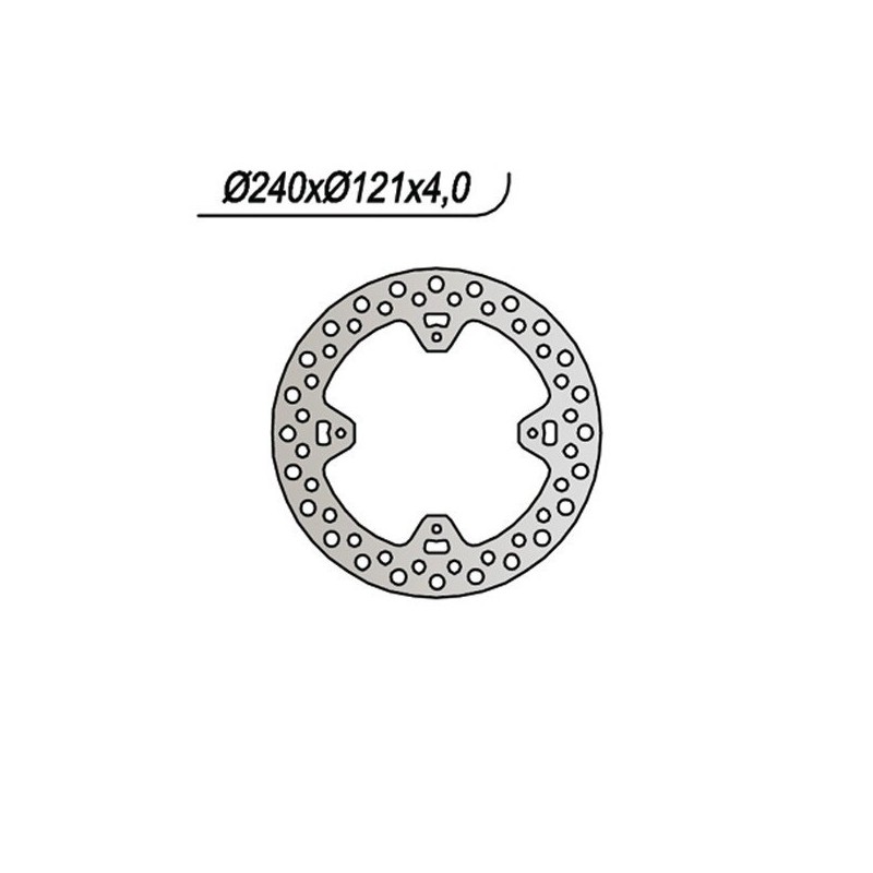 654 HINTERE BREMSSCHEIBE Hm Vent CRE F 4T 2004+ NG