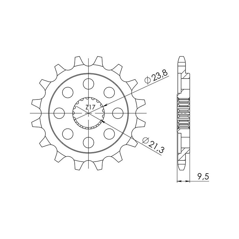542031113 Hm Vent CRE R 2T 1997+ SGR - SPROCKETS