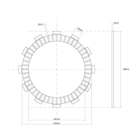 741148 FRIZIONE DISCO SINGOLO GUARNITO Hm Vent CRE X 2004+ FCC