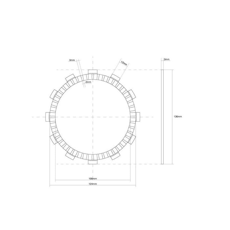 7401393 KUPPLUNGS-EINSCHEIBENDICHTUNG Hm Vent CRE X IE 2007+ FCC