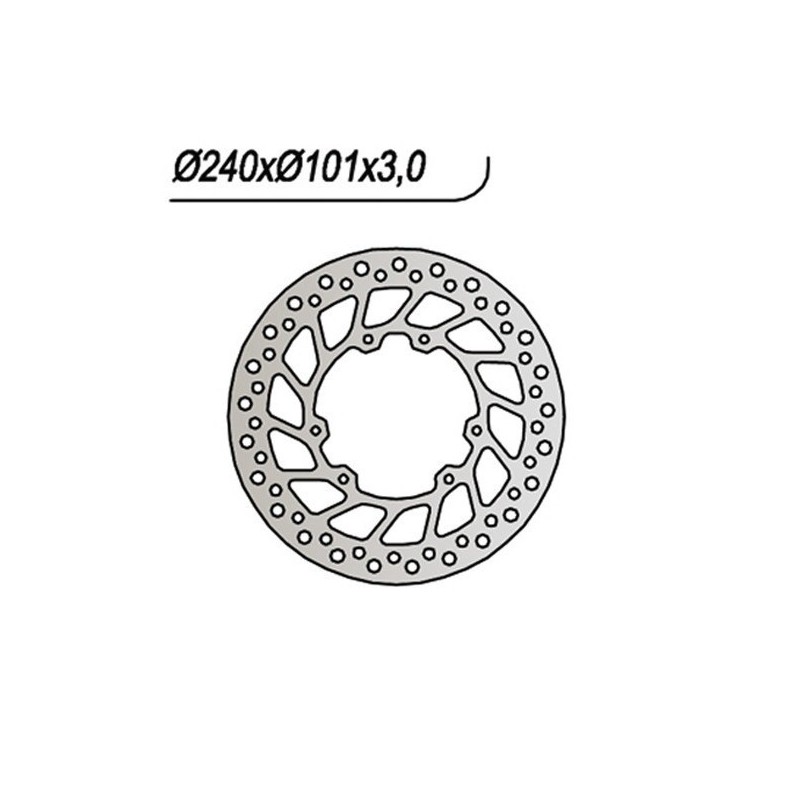 066 DISQUE DE FREIN AVANT Hm Vent CRE X IE 2007+ NG