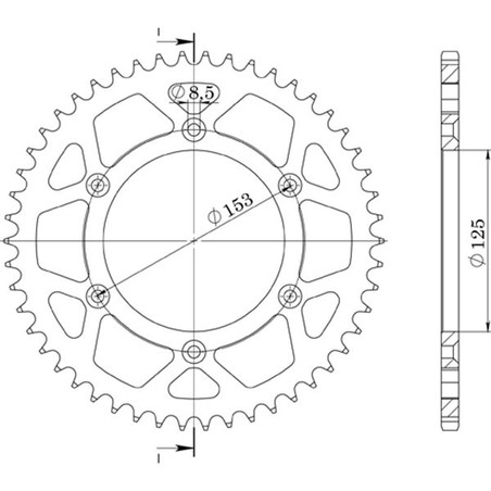 541121240 Hm Vent CRE Motard 2002+ SGR - SPROCKETS