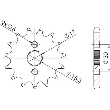 542010815 Honda CR R 1980+ SGR - SPROCKETS