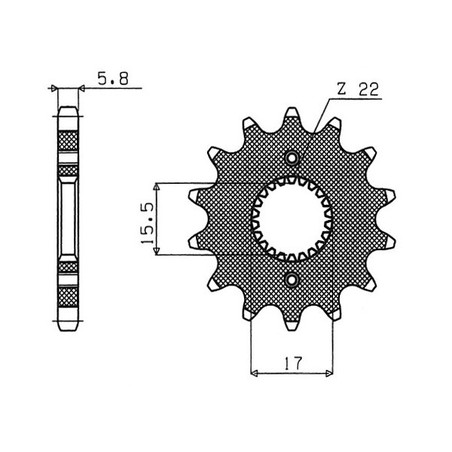 542010515 Honda CR R 1980+ SGR - SPROCKETS