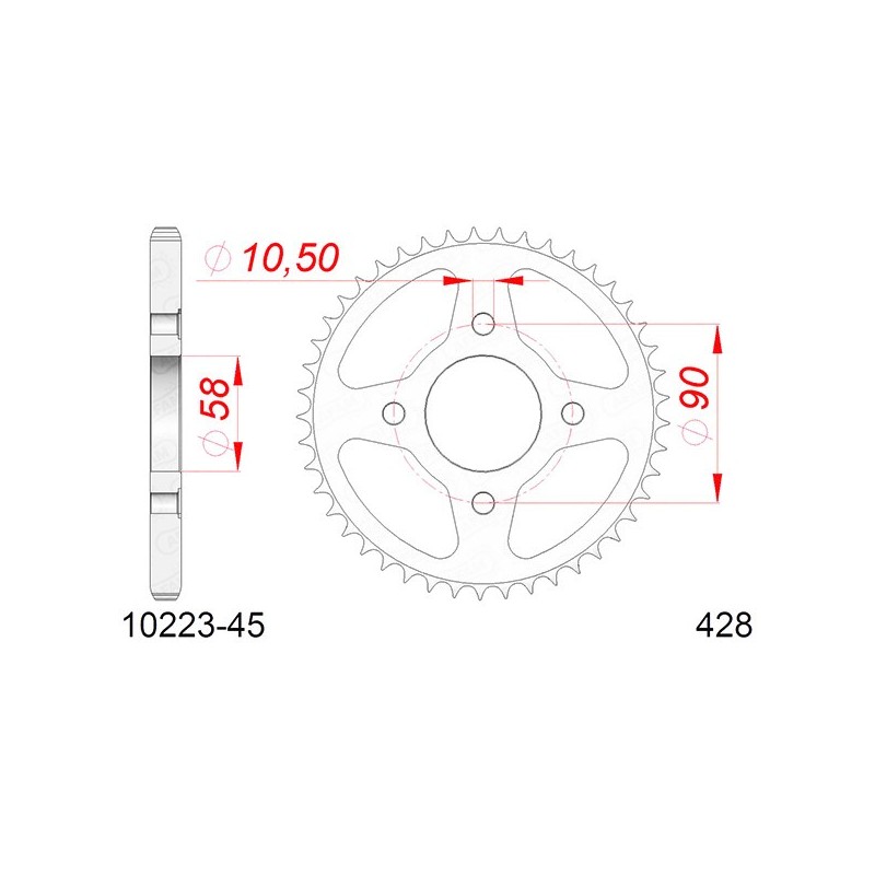 10201:45 Honda CB F 2015+ AFAM