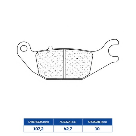 1067RX3 PLAQUETTE DE FREIN ARRIERE 1067RX3 Honda CBR R 2004+ CL BRAKES